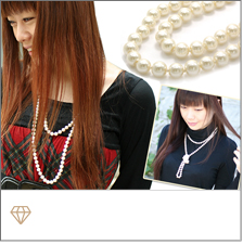 ロングパールネックレス